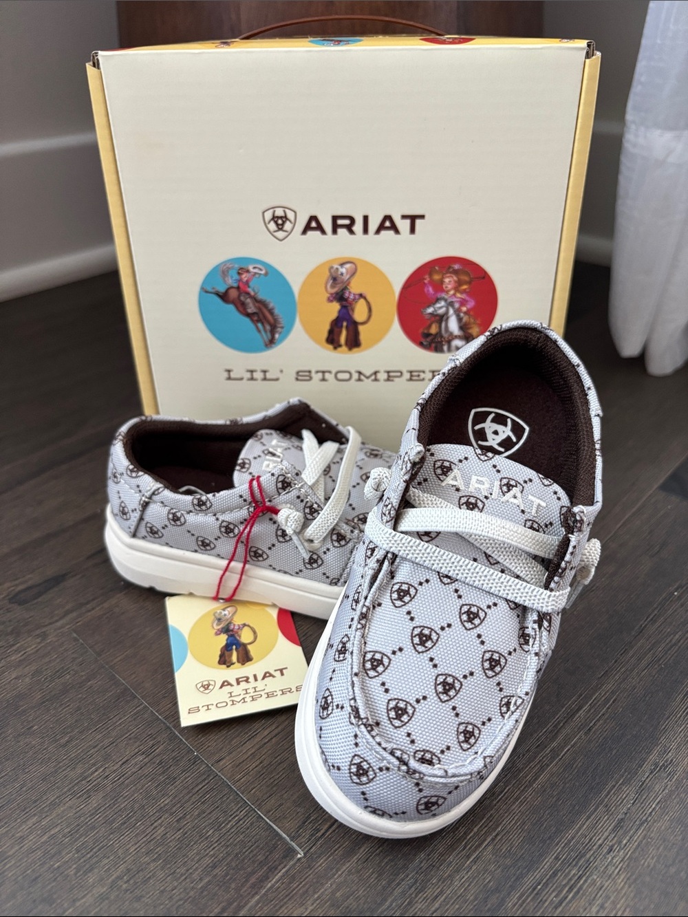 Ariat Lil Stompers Ariat Logo ,FLX Foam sole,fabric upper,mesh lined,slip on